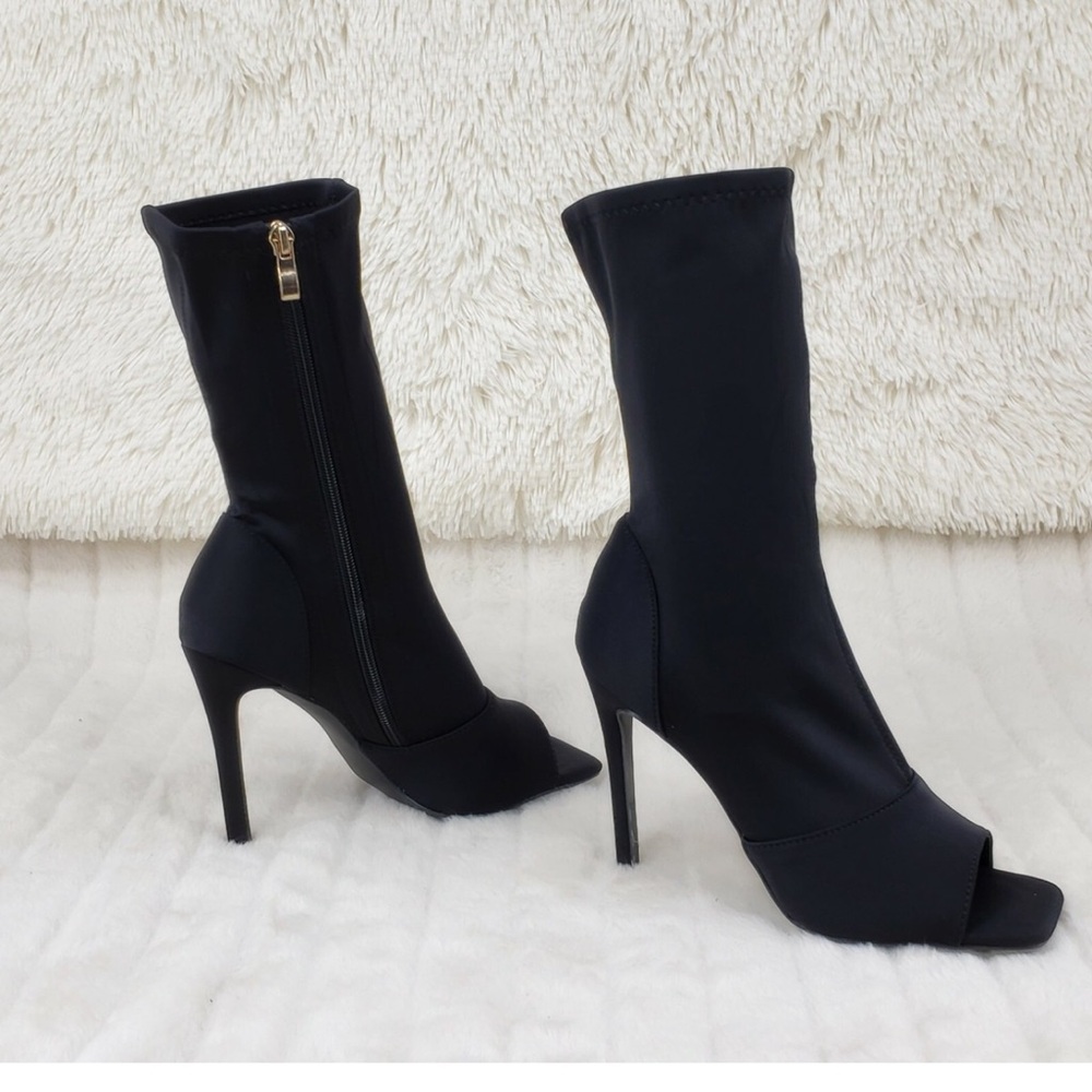 NWT Peep toes sock sandal booties - Picture 5 of 5